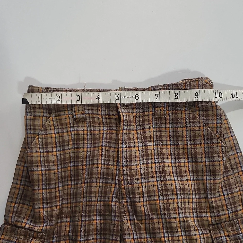 GYMBOREE Brown Orange Preppy Plaid Shorts - 3T